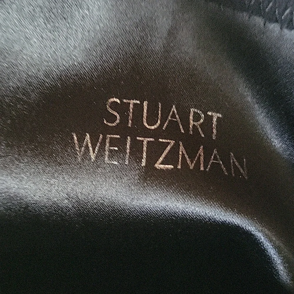 STUART WEITZMAN Black Suede Thigh High Boots Sz 10